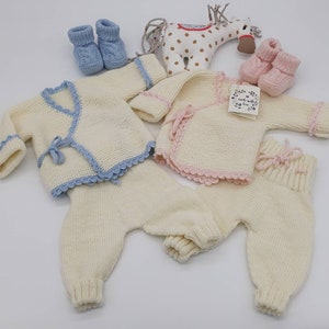 Babysocken / Babyschuhe handgestrickt aus Wolle Gr. S M L Sofort lieferbar Bild 8
