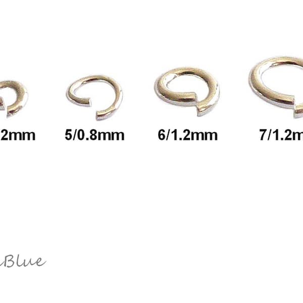 925/Si.Biegeringe 3.5/0.8mm,4/0.7mm,4/0.9mm, 5/0.8mm, 6/1mm,7/0.9 und 7/1.2mm,Biegeringe echt Silber,diy Silberschmuck,Biegeringe silber