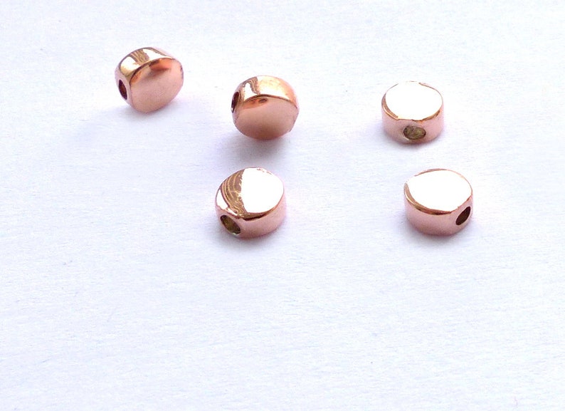 925/Si.Diskperle 6mm,925 Si.vg Rundscheibe Perle ,diy Silberschmuck,Diskperle silber,Diskperle gold,kleine Diskperlen 925 rosegold Rosegold