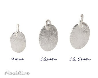 925/Si.Tag pendant in different sizes, tags 925 silver oval, engraving plates oval 925 silver, engraving plates silver, tags silver