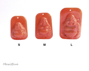 Koralle Lucky Buddha Anhänger,rote Koralle Glücks Buddha Anhänger,chinesischer Buddha Anhänger ca 3cm,3.5cm oder 4.3cm,spiritueller Schmuck