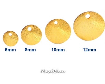 925/Si.vg.Tag pendant in 4,6,8,10 and 12 mm, tags 925 silver gold plated, diy jewelry material tags