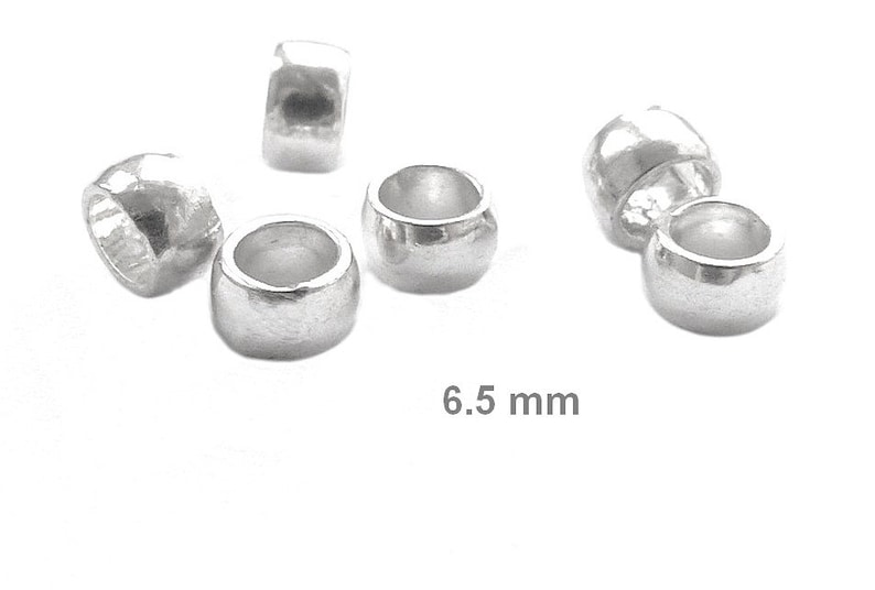 925 Silberperlen 6mm,Kaschierperlen,diy schmuckmaterial,925 Gold Walsen 5mm,Silberwalsen 6mm Silber 6.5mm