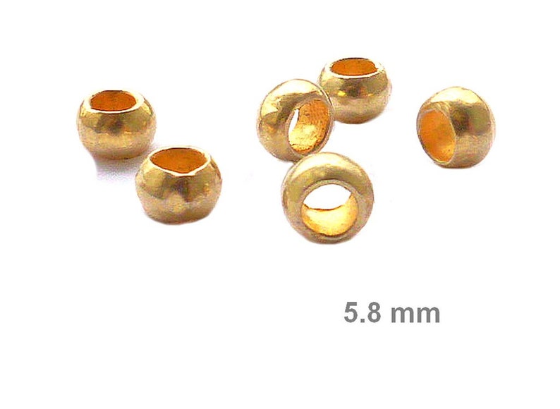 925 Silberperlen 6mm,Kaschierperlen,diy schmuckmaterial,925 Gold Walsen 5mm,Silberwalsen 6mm Gold 5.8mm