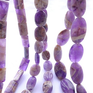 Amethyst kidney beads, amethyst quartz beads lavender, amethyst beads 16 mm, diy jewelry, oval amethyst quartz flat beads