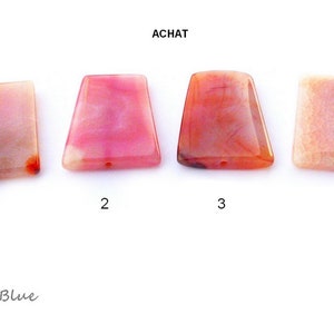 Agate Beads 30 x 40 mm,Pink Cracy Agate Discs,Agate Diamond Beads,Agate Slices Rose,diy Jewelry