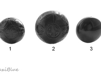 Jade engraving beads, black jade engraving pendant beads, Onix round beads, diy gemstone jewelry, Onix pendant beads round