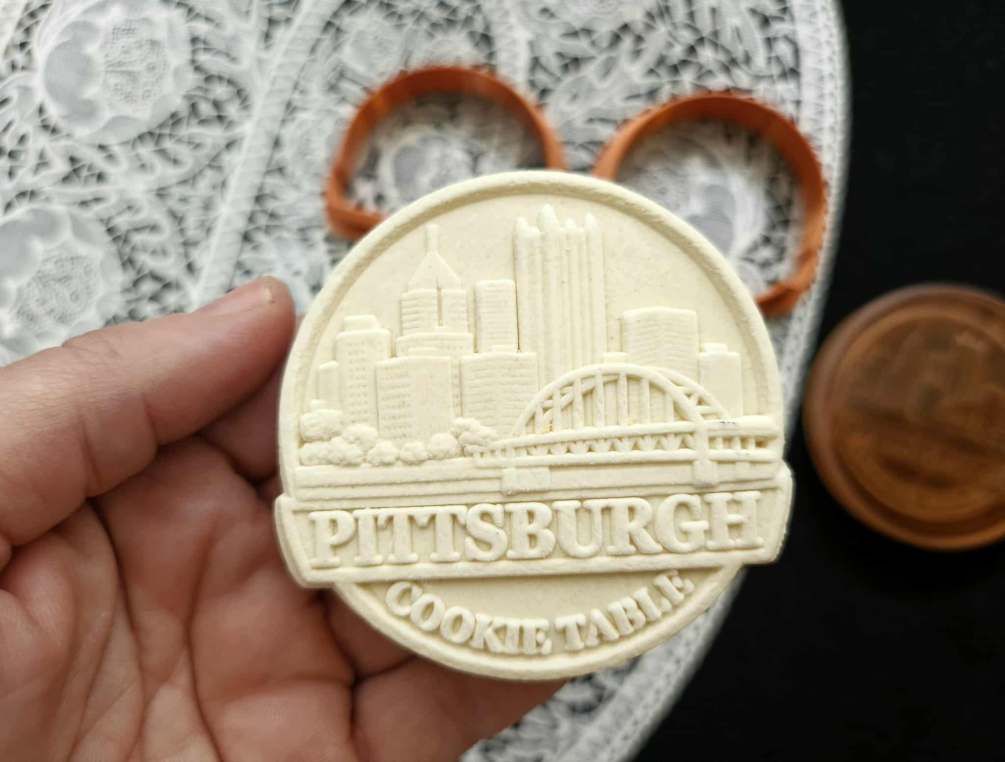 Pittsburgh Skyline (cookie Table), Springerle Mold and Cutter