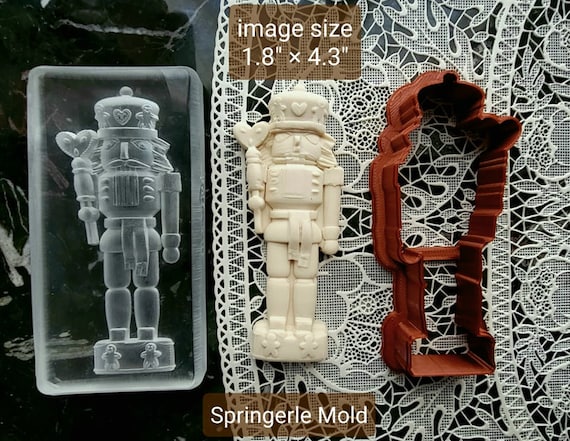 Nutcracker the Gingerbread Soldier, Springerle & Gingerbread Mold and  Cutter, KV2128 