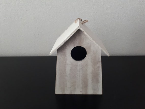 Vogelhaus Garten Dekoration Holzhaus weiss 10x8x15 Vogelhaus Garten Dekoration Holzhaus weiss 10x8x15
