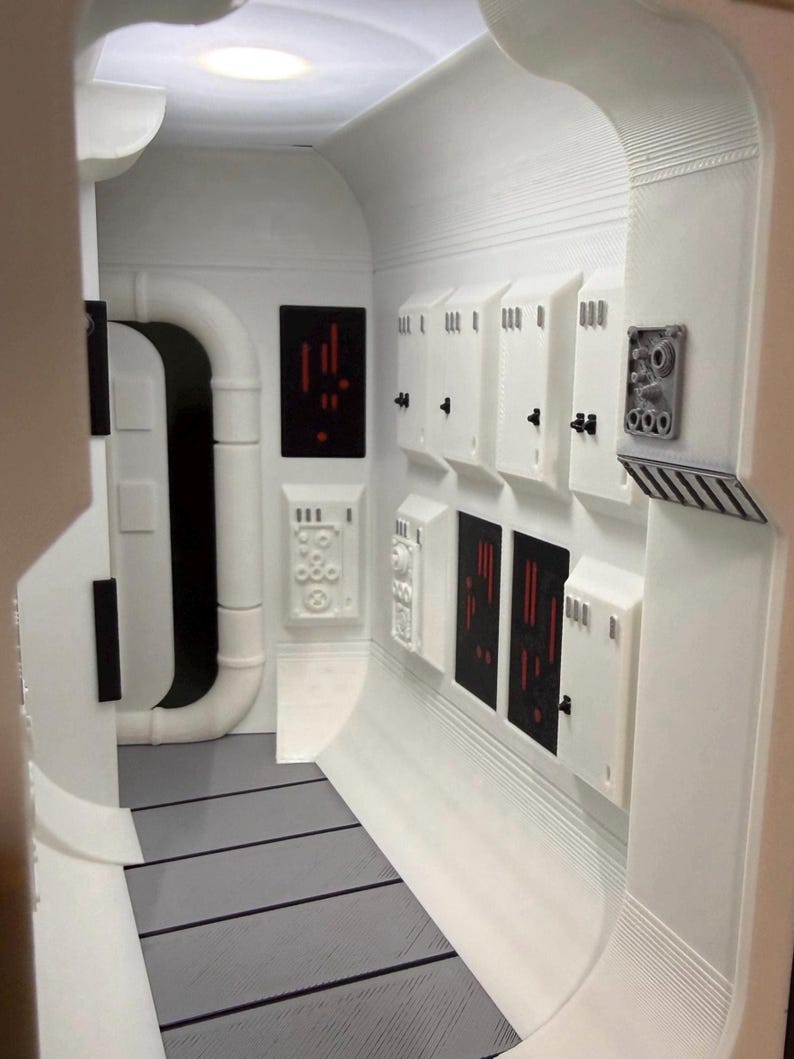 Sci-Fi Book Nook. Bookshelf decoration\action figure display. Bring a space on your bookshelf alive! Fully Assembled! A worldwide exclusive! image 2
