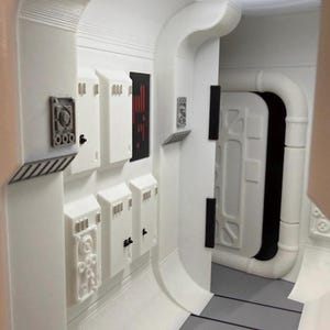 Sci-Fi Book Nook. Bookshelf decoration\action figure display. Bring a space on your bookshelf alive! Fully Assembled! A worldwide exclusive! image 3