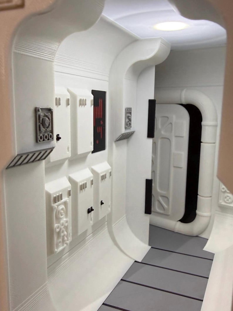 Sci-Fi Book Nook. Bookshelf decoration\action figure display. Bring a space on your bookshelf alive! Fully Assembled! A worldwide exclusive! image 3