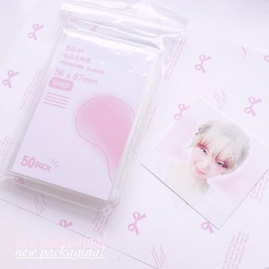 Paquete de 50 fundas para tarjetas fotográficas de Kpop para carpetas y libros coleccionables
