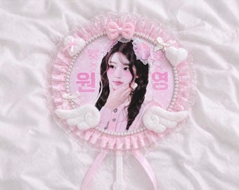 Custom Kpop Picket Pink Coquette Handmade Concert Room Decor Purikura Banner Sign