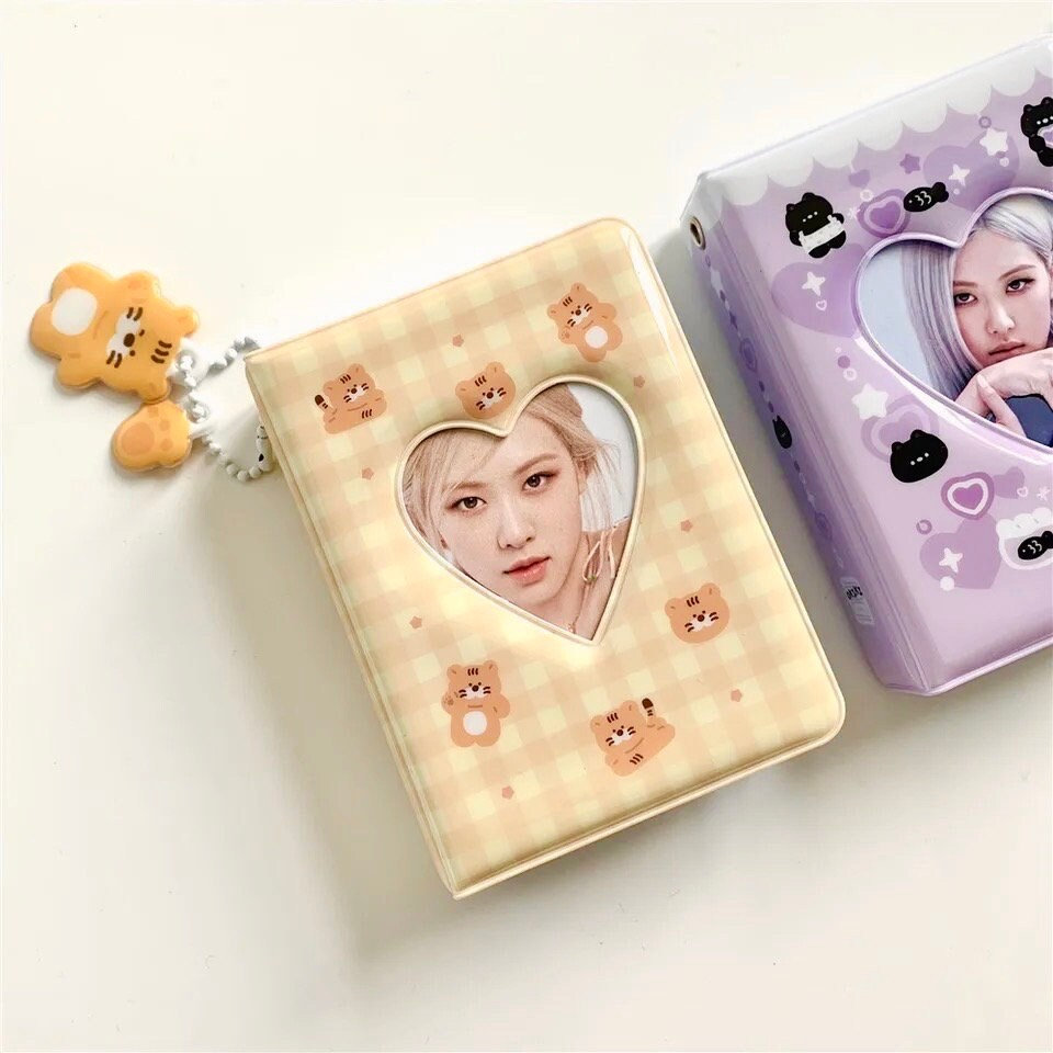 Kpop Photocard Binder Album，Kpop Photocard Holder Book,Card Protectors  Sleeve Pages,Transparent, Portable, 150 Cards (3 Inch For 3.5in × 2.5in  Photocard)