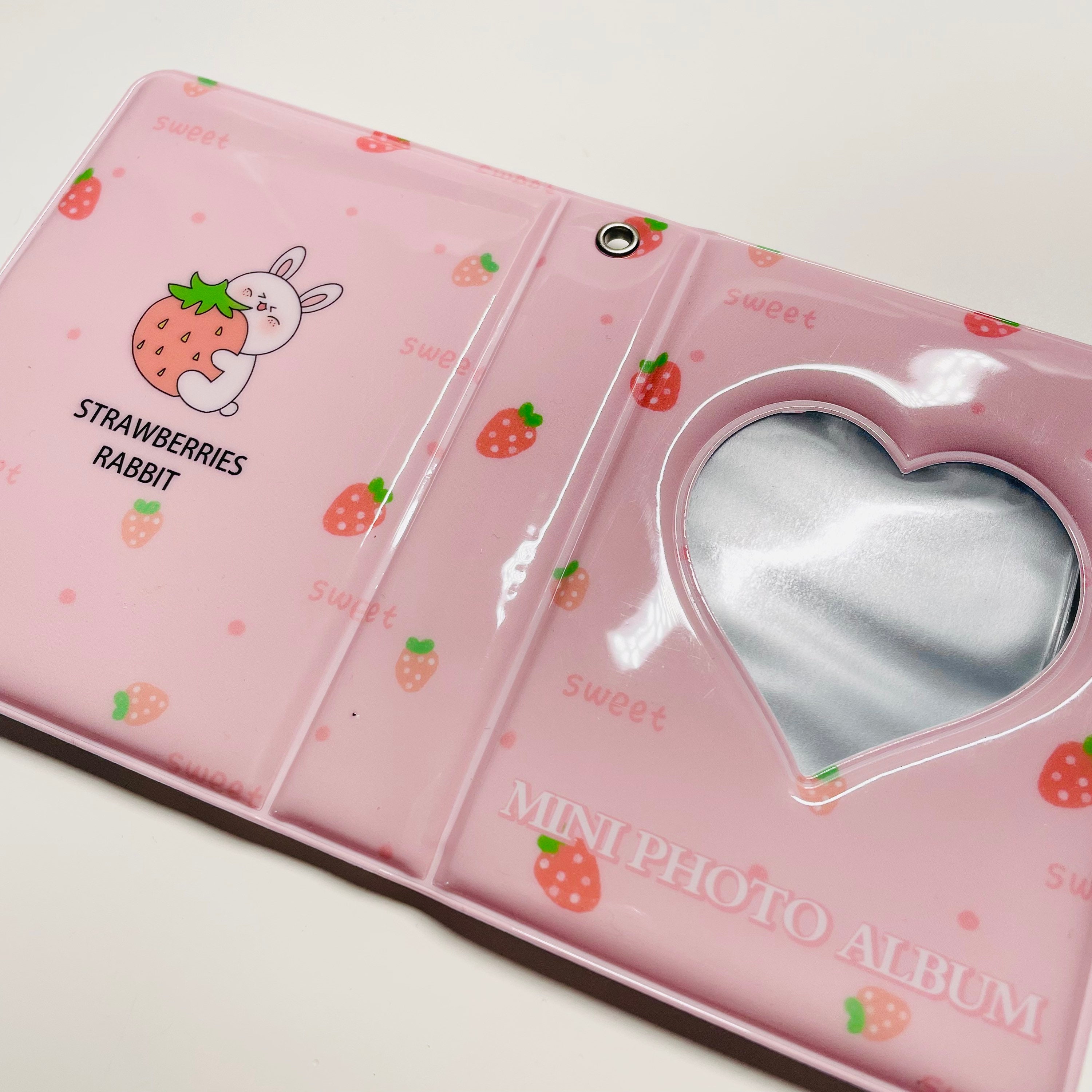 Korea Ins Loving Heart Photocard Binder Kpop Idol Photo Holder Mini Collect  Book