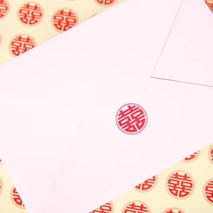 Chinese Bruiloft 'Double-Happiness' Stickers (100 stuks), Wedding Invitation Card, Wedding Favor Box, Wedding Decoration