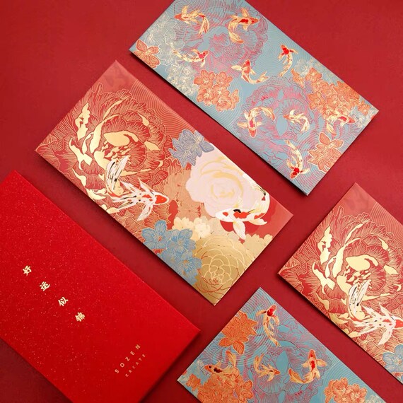 Chinese New Year Chinese Wedding Red Packets Money Envelopes Etsy