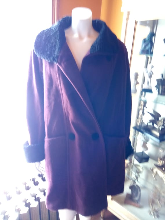 DONNYBROOK Wool and faux fur coat