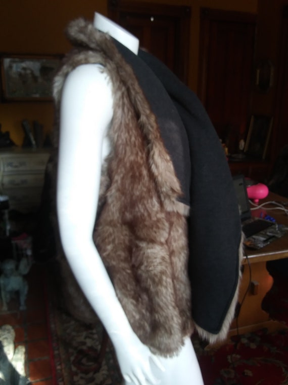 MOSSIMO faux fur reversible vest - image 2