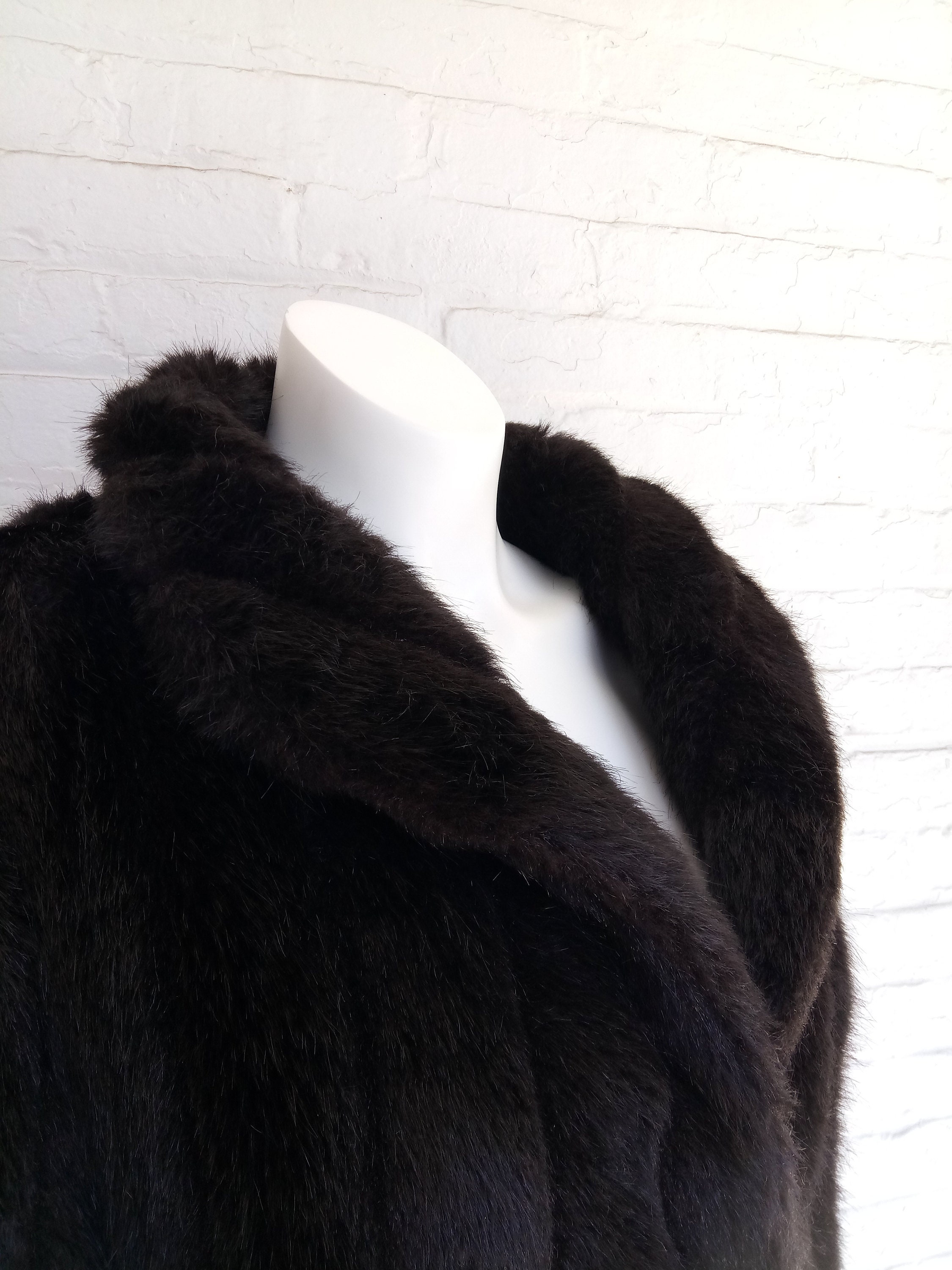 full length faux mink coat