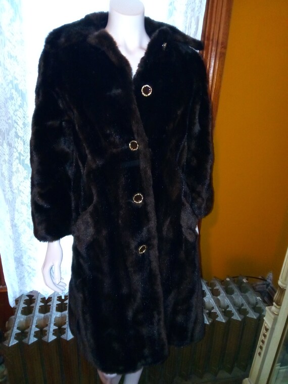 Vintage MINCARA con el estilo de Russel Taylor Faux Fur Coat Etsy Mexico