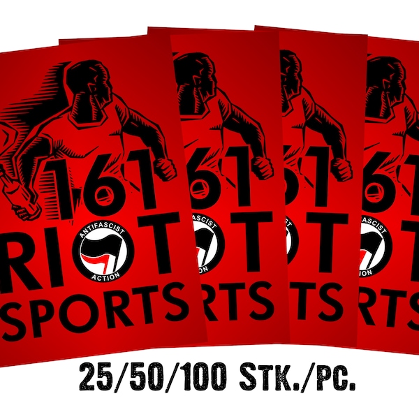 Stickers "161 Riot Sports" 25/50/100 pieces