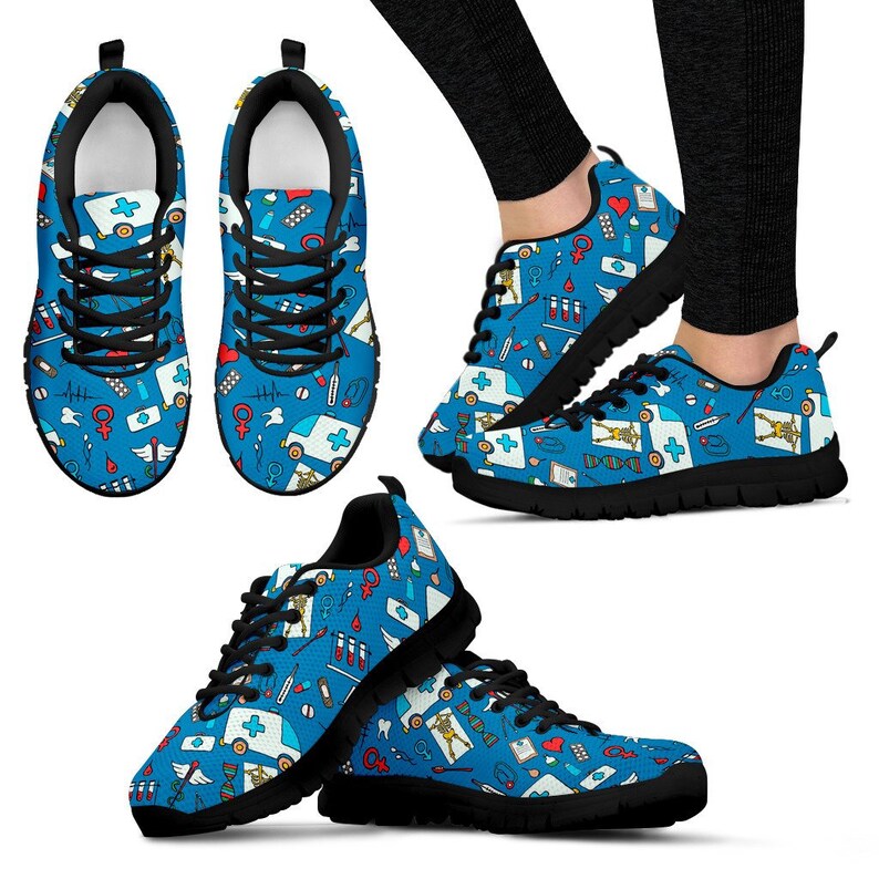 Nurse to be Gift Perfect GiftGraduation Gift for Nurses Blue Nurse SneakersShoes