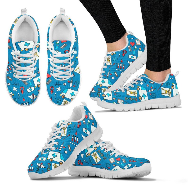 Nurse to be Gift Perfect GiftGraduation Gift for Nurses Blue Nurse SneakersShoes