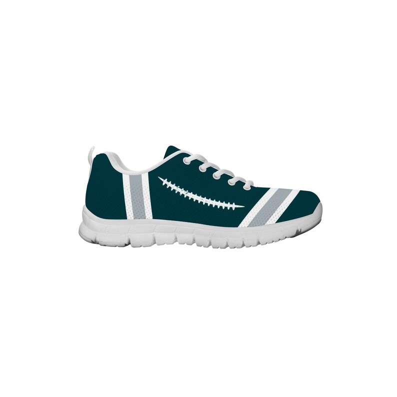 Football Lovers Sneakers Ladies Football Inspired Sneakers Trainers Philadelphia Football Sneakers Kids Sizes