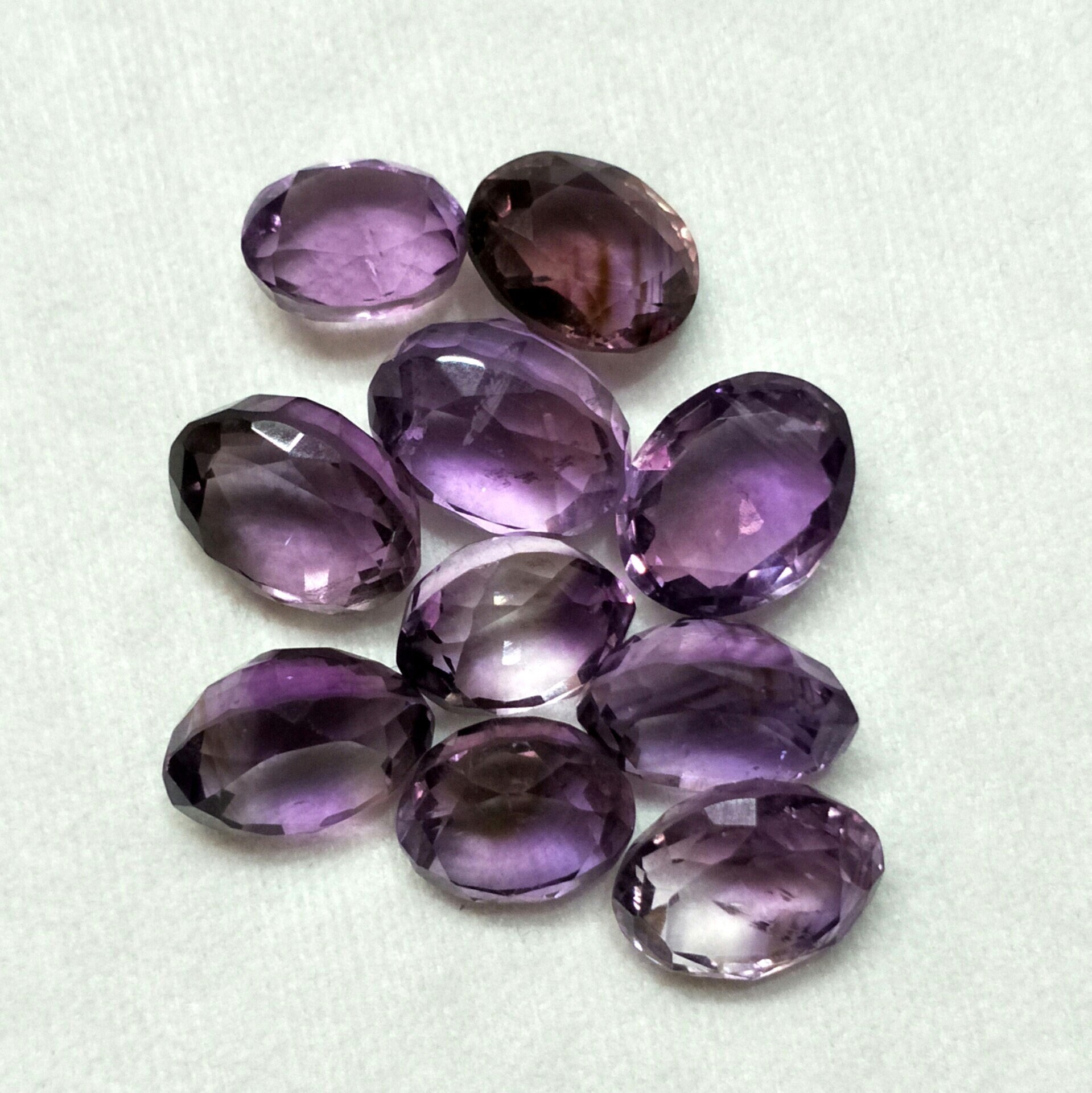 Natural Amethyst Loose Gemstone 10 pieces Lot 68 CT Faceted Etsy