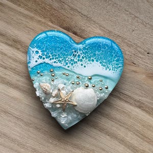 Ocean Themed Magnet, Seashell Magnet, Refrigerator Magnet, Star Magnet, Round Magnet, Choose Your Magnet, Beach Theme, Functional Resin Art image 11