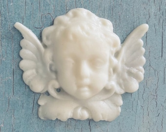 Large Angelic Cherub Furniture Appliqués Mouldings Onlays - 14-0708