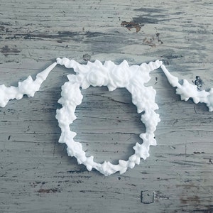 Rose Wreath Swags Floral Drop Bows FURNITURE APPLIQUES - Item 60-0708