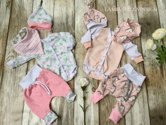 Baby Mutze set pink