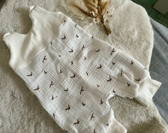 BABY ROMPER made of muslin size 62/68 newborn/ romper/ newborn romper/handmade/baby gift/first set/