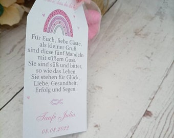 Gastgeschenk Taufe/Kommunion/Konfirmation