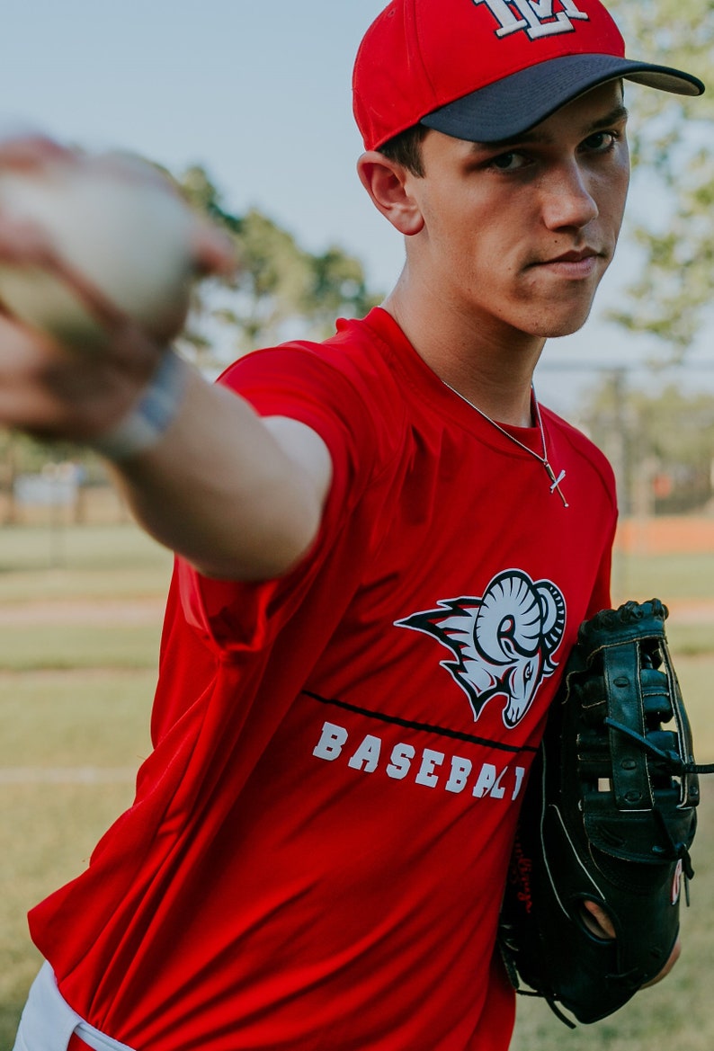 Baseball Bat Cross in Pure Italian 18kt Gold Over Sterling Silver, With