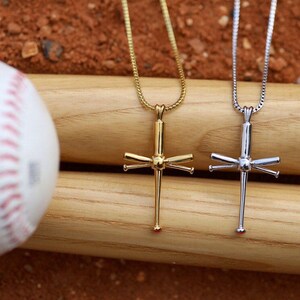 Baseball Bat Cross in Pure Italian 