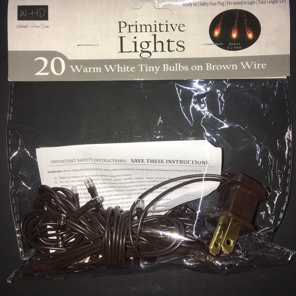 Teeny Incandescent String Light 20 Count Clear