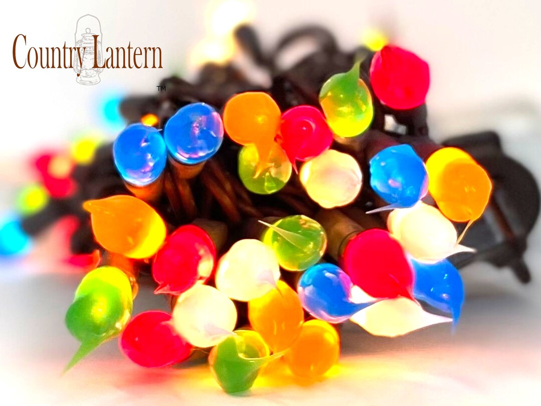 Mini Incandescent String Light 50 Count Old Time Christmas Handmade Etsy