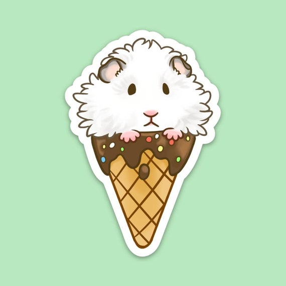 We All Wheek for Ice Cream Guinea Pig Etsy