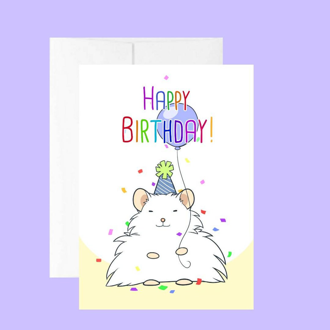Herzlichen Glückwunsch zum Geburtstag 5x7 Hamster Grußkarte Etsy