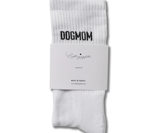 Lieblingspfote DOGMOM Socken Weiss