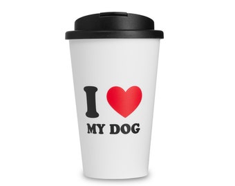 Patte préférée I (LOVE) MY DOG - Mug To Go, 350ml