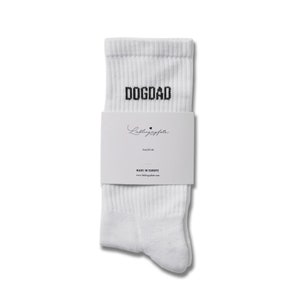 Favorite Paw DOGDAD Socks White