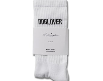Favorite paw DOGLOVER socks white