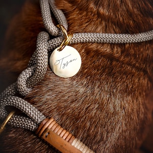 Favorite paw Personalized dog tag ROUND with engraving