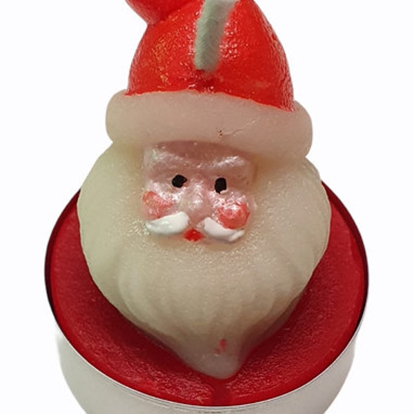 Teelicht Santa-Claus! Geschenk, Mitbringsel oder Tischdeko für die festliche Zeit, liebevoll im weihnachtlichen Design gestaltet.